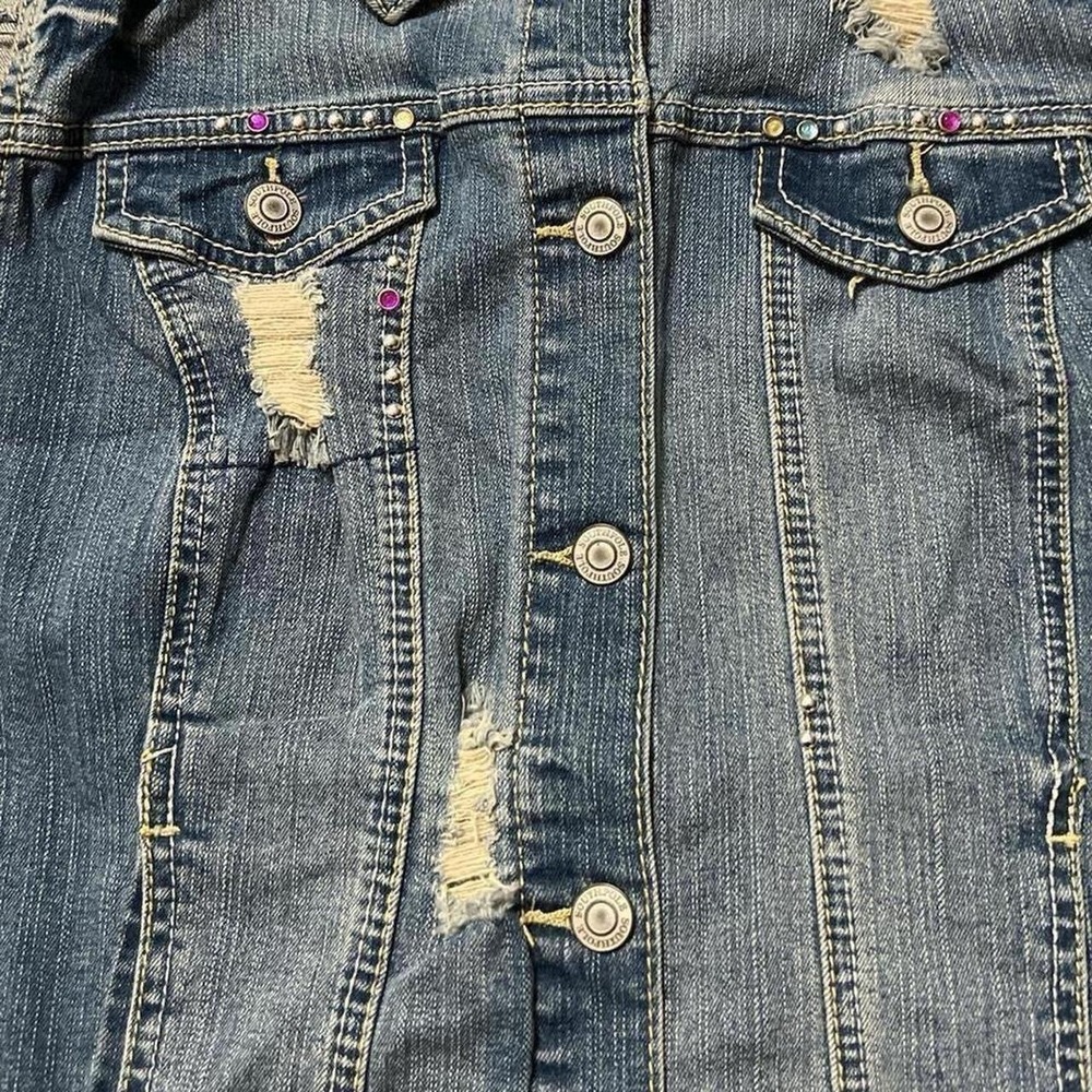 Southpole Vintage Y2K Streetwear Retro Party Going out Denim Vest Summer size L - Picture 3 of 5